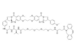 CAS:2241644-09-5，DBCO-PEG4-VA-SG3132，二苯基環(huán)辛炔-四聚乙二醇-VA-SG3132