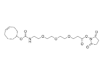 CAS：2141981-88-4，TCO-PEG3-NHS ester，反式環辛烯-三聚乙二醇-羥基琥珀酰亞胺酯