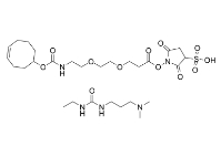 CAS：2353409-48-8，TCO-PEG2-Sulfo-NHS ester，反式環(huán)辛烯-二聚乙二醇-Sulfo-羥基琥珀酰亞胺酯