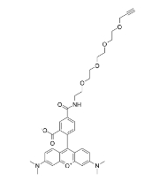 CAS號：1225057-68-0 ，TAMRA-PEG4-Alkyne，四甲基羅丹明四聚乙二醇炔基