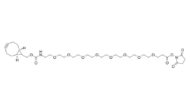 endo-BCN-PEG8-NHS ester，cas:1608140-48-2，endo-環丙烷環辛炔-八聚乙二醇-羥基琥珀酰亞胺酯