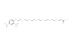  cas:1817829-84-7  ；DNP-PEG6-acid；2,4-二硝基苯胺-六聚乙二醇-丙酸