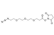 Azido-PEG3-NHS ester，cas:1245718-89-1，疊氮-三聚乙二醇-琥珀酰亞胺酯