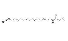 Azido-PEG4-NHBoc，cas:940951-99-5，疊氮-四聚乙二醇-叔丁氧羰基