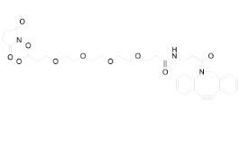 DBCO-NHCO-PEG4-NHS ester，cas：2100306-58-7，二苯基環辛炔-酰胺-四聚乙二醇-NHS脂