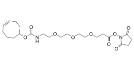 TCO-PEG3-NHS ester，cas:2141981-88-4，反式環辛烯-三聚乙二醇-羥基琥珀酰亞胺酯