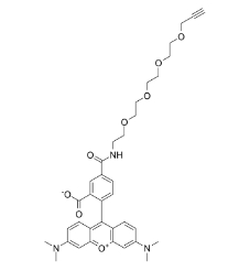 TAMRA-PEG4-Alkyne，CAS號(hào)：1225057-68-0， 四甲基羅丹明四聚乙二醇炔基