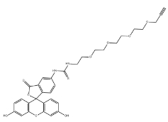 5-FITC-四聚乙二醇-炔基，5-FITC-PEG4-alkyne，CAS號：1927884-65-8