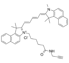 Cyanine5.5 alkyne chloride，CAS號：1628790-37-3