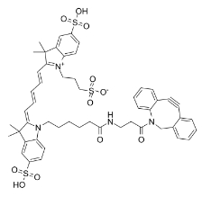 DBCO-Sulfo-Cy5，CAS#: 1564286-24-3，水溶性菁染料