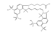 2183440-68-6，Sulfo-Cyanine5.5 carboxylic acid水溶染料，磺酸基花青素CY5.5羧基	