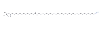 13-(Azide-PEG9-ethylcarbamoyl)tridecanoic t-butyl ester